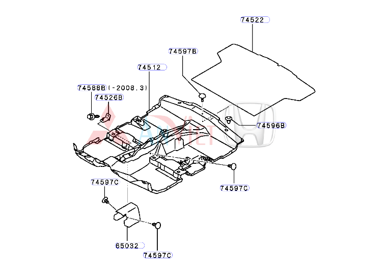 Chắn bùn gầm máy, chắn bùn động cơ xe Mitsubishi Attrage